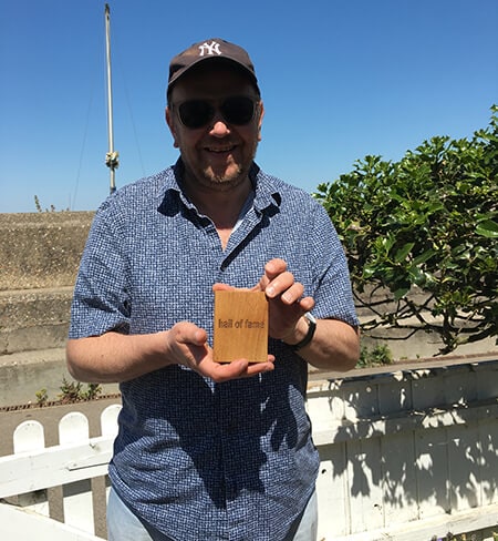 Neil with award